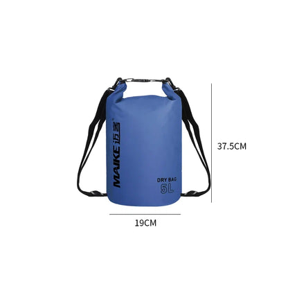 Waterproof Dry Bag Backpack - 5L/10L/15L Outdoor Storage Bag for Swimming, Rafting, Kayaking & Trekking