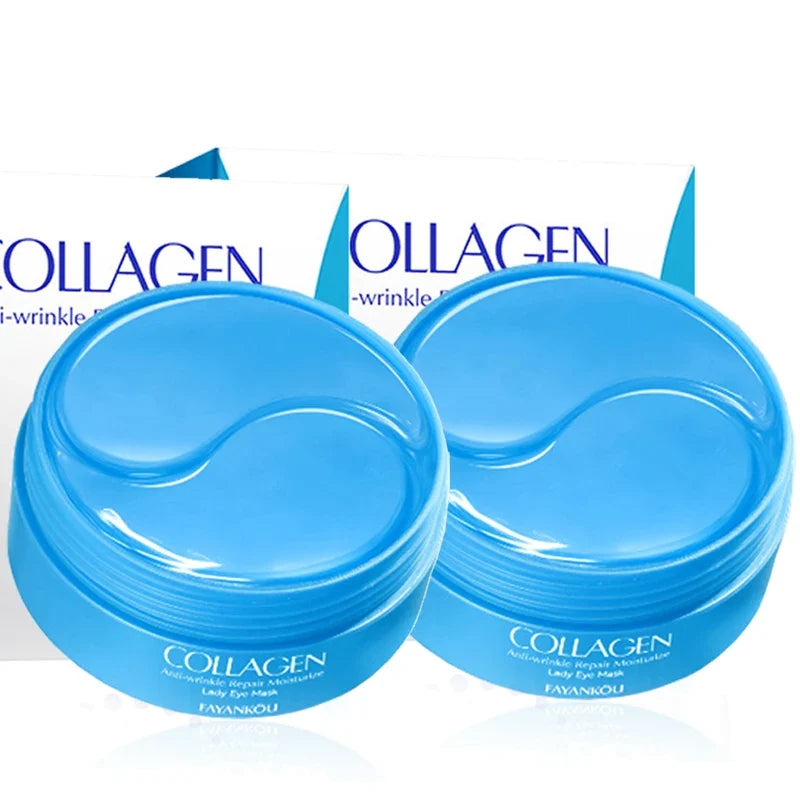 Crystal Collagen Eye Mask - 60pcs Anti-Dark Circle & Eye Bag Firming Gel Patches