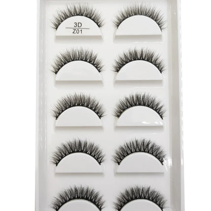 38 Styles 5 Pairs 3D Mink False Eyelashes – Natural Fake Lashes Makeup Beauty Tools