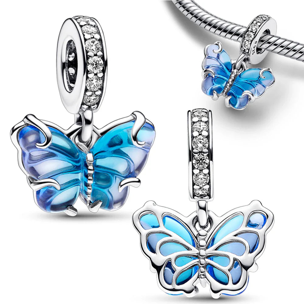 2024 New 925 Sterling Silver Bulb & Small Turtle Charm Pendant – Fit for Original Pandora Bracelet, DIY Women’s Jewelry Gift