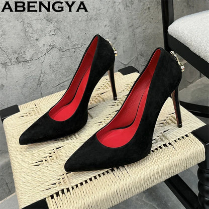 Women’s Pointed Toe Stiletto Heels - Sexy Thin High Heel Gladiator Dress Shoes for Summer Fashion