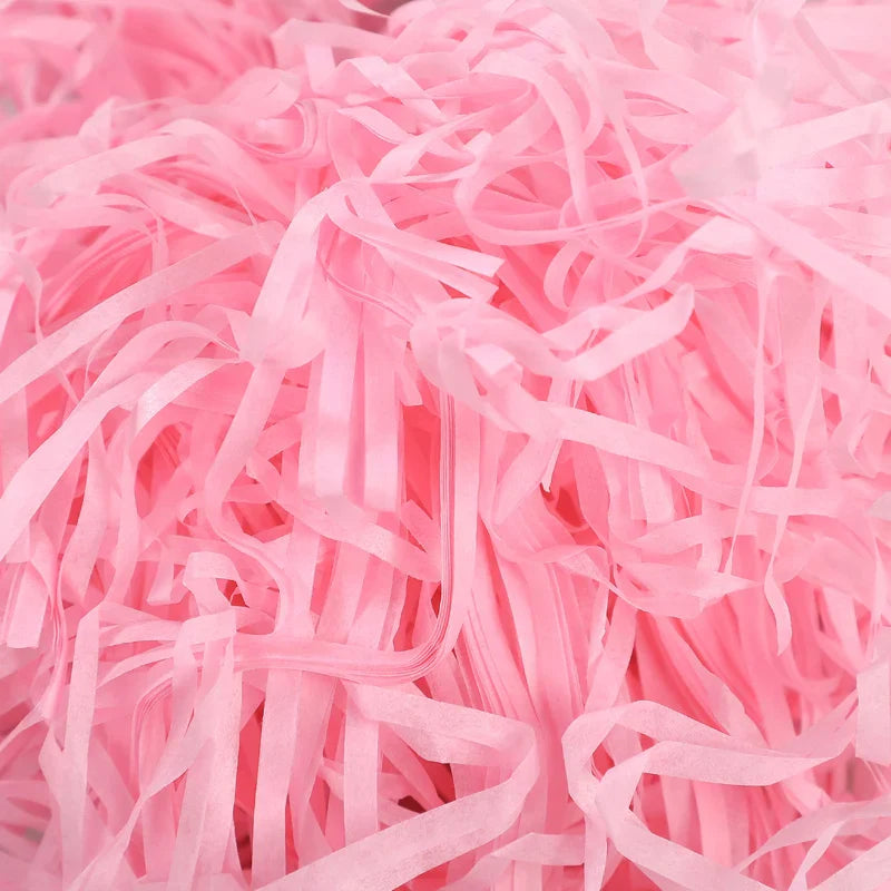 100g Colorful Crinkle Raffia Paper Filler – Shredded Lafite Grass for DIY Wedding, Party, Gift Box & Candy Packaging