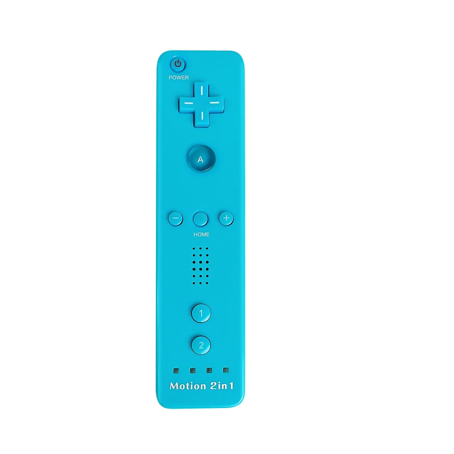 2-in-1 Wireless Controller for Nintendo Wii – Motion Plus Remote with Silicone Case