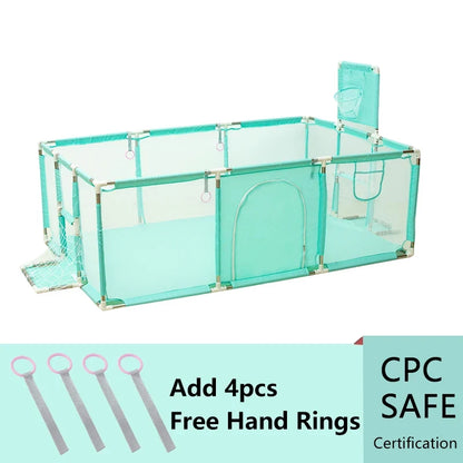IMBABY Baby Playpen Safety Fence - Large Indoor Activity Gym Corral Play Area for Kids Toddlers