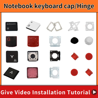 Laptop Keyboard Keycap & Hinge Replacement - Compatible Repair Parts for ASUS Acer HP Dell Lenovo Xiaomi Huawei Samsung MSI LG Apple Sony Hasee