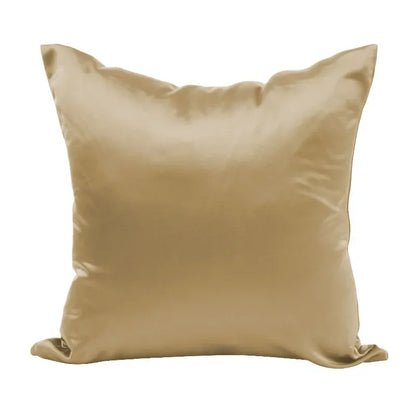 Silky Satin Pillow Cover - Smooth Decorative Cushion Case for Sofa & Bed