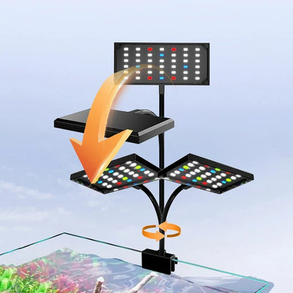 USB Aquarium LED Light – Full Spectrum Dimmable Fish Tank Lamp for Aquatic Plant Growth, Adjustable Brightness & 360° Rotatable