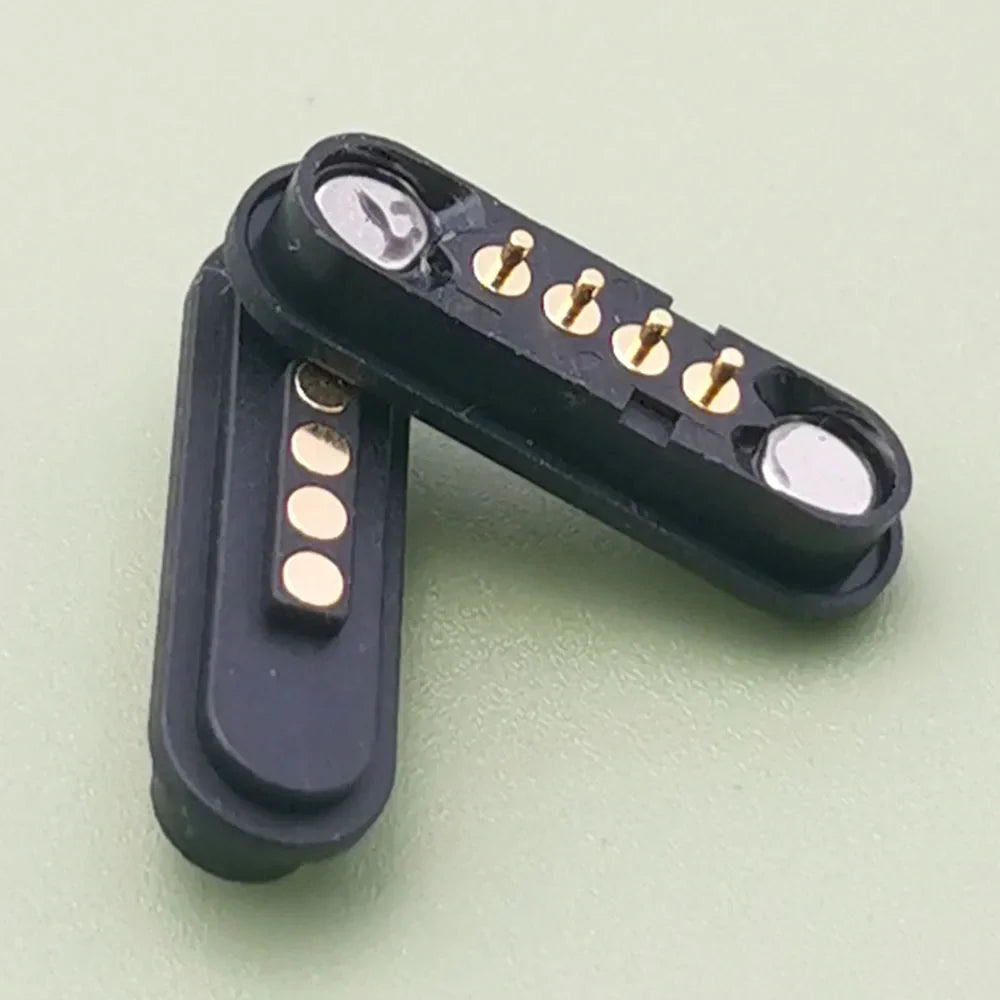 DC 12V 3A Waterproof Magnetic Pogo Pin Connector - 2-6 Pin Spring Loaded Male Female DC Power Socket