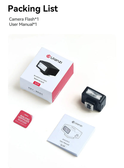 Ulanzi SL01/SL02 Spark Lite Mini Camera Flash – Portable Photo & Video Light for Sony, Canon, Nikon DSLR, Vlog & Livestream