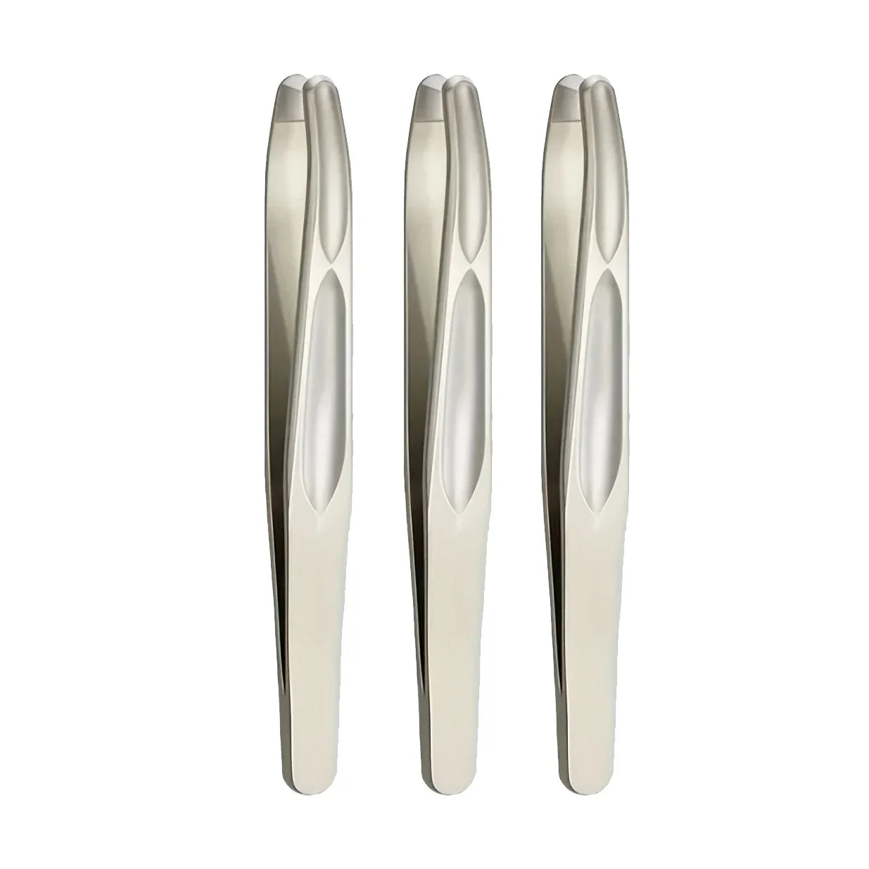Premium Round Head Tweezers - Precision Eyebrow, Facial Hair & Beard Removal Tool