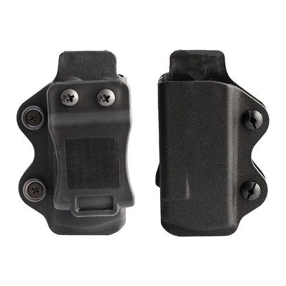 IWB OWB Magazine Pouch Holster - Single Stack Mag Carrier Compatible with Glock 17 19 26 23 27 & More