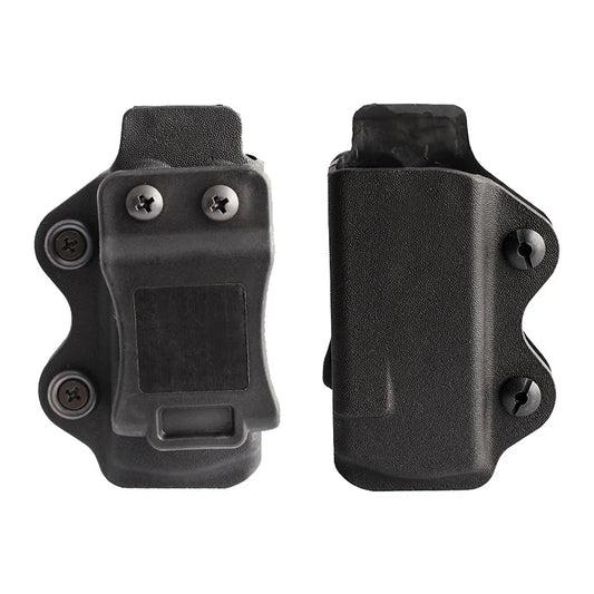 IWB OWB Magazine Pouch Holster - Single Stack Mag Carrier Compatible with Glock 17 19 26 23 27 & More