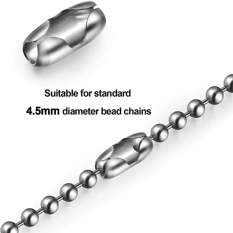 Roller Blind Chain Connectors - Stainless Steel Replacement Ball Chain Set (5/10PCS)