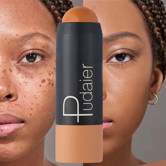 2-in-1 Foundation & Concealer Stick - Waterproof Full Coverage Long-Wear Makeup