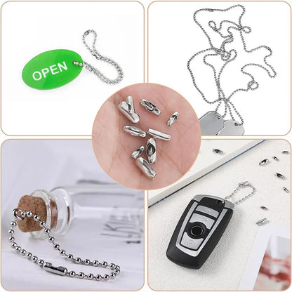 Roller Blind Chain Connectors - Stainless Steel Replacement Ball Chain Set (5/10PCS)