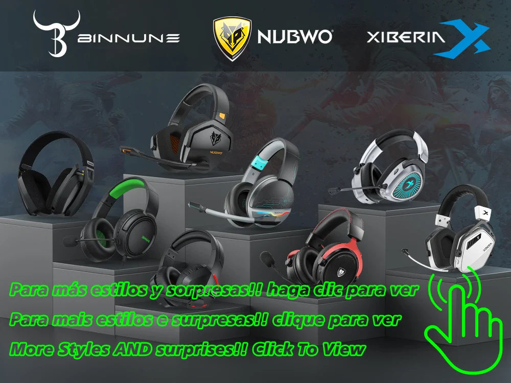 AWATRUE AT2 3.5mm Surround Stereo Gaming Headset – Memory Earmuffs with Mic for PC, Laptop & Kids