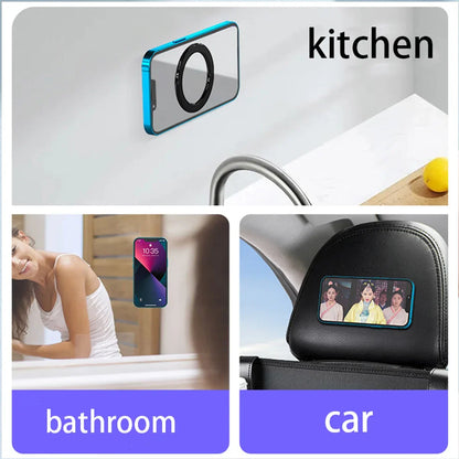 Magnetic Ring Holder for iPhone & iPad – Wall and Car Phone Stand Compatible with Magsafe Cases