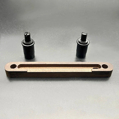 Rosewood U-Bass Bridge - Adjustable Saddle Bridge with Height Screws for 4/6 String Acoustic Bass Guitar