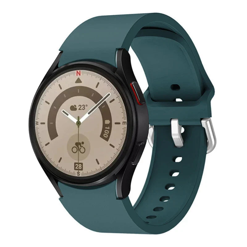 Silicone Replacement Strap for Samsung Galaxy Watch – Sport Bands for Watch 4, 5, 6, 7 (40-47mm)