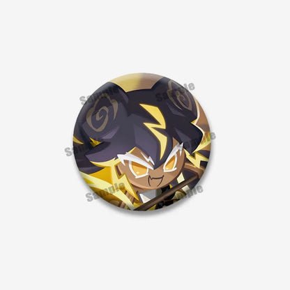 Cookie Run Kingdom Shadow & Milk Button Brooch – Cute Cartoon Enamel Pin for Bags, Clothing & DIY Accessories