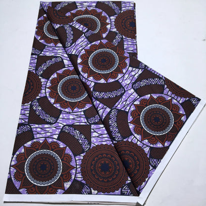 African Wax Print Fabric - Nigerian Ankara Batik Dutch Fabric for Women’s Dresses & Sewing Materials
