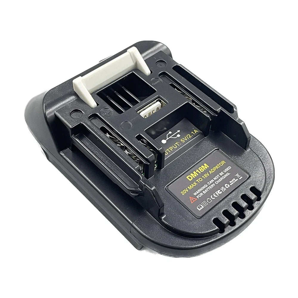 Battery Adapter Converter - Dewalt 20V DCB200 DCB205 to Makita BL1830 Power Tool Compatibility Adapter
