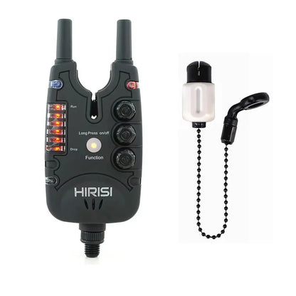 Hirisi Carp Fishing Bite Alarm - Adjustable Volume, Tone & Sensitivity LED Indicator B150