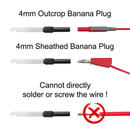 30V Car Test Probe Leads - Auto Multimeter Extension Back Piercing Needle Tips for Diagnostic Testing