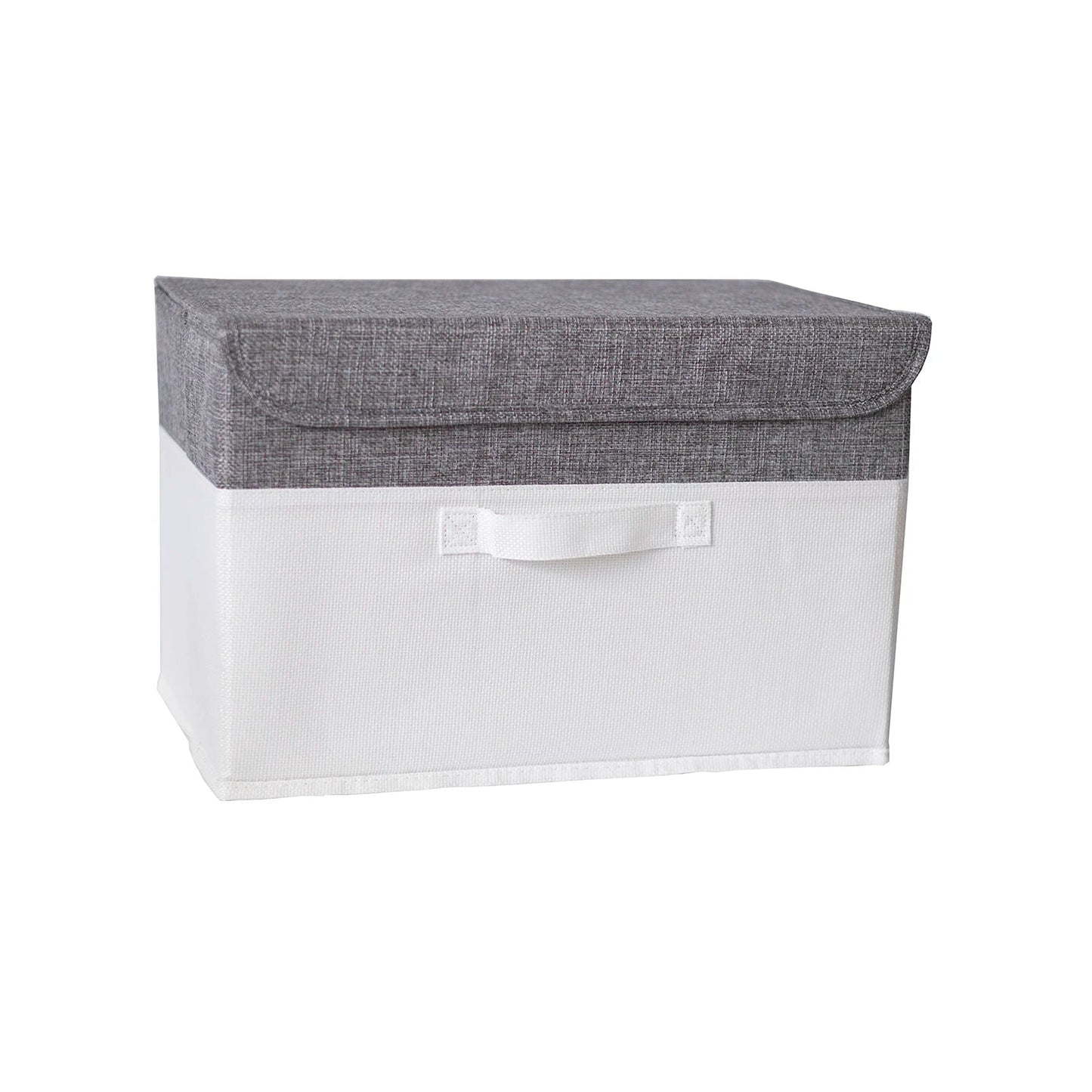 Washable Cotton Linen Folding Storage Box – CD, Toy & Laundry Organizer with Lid