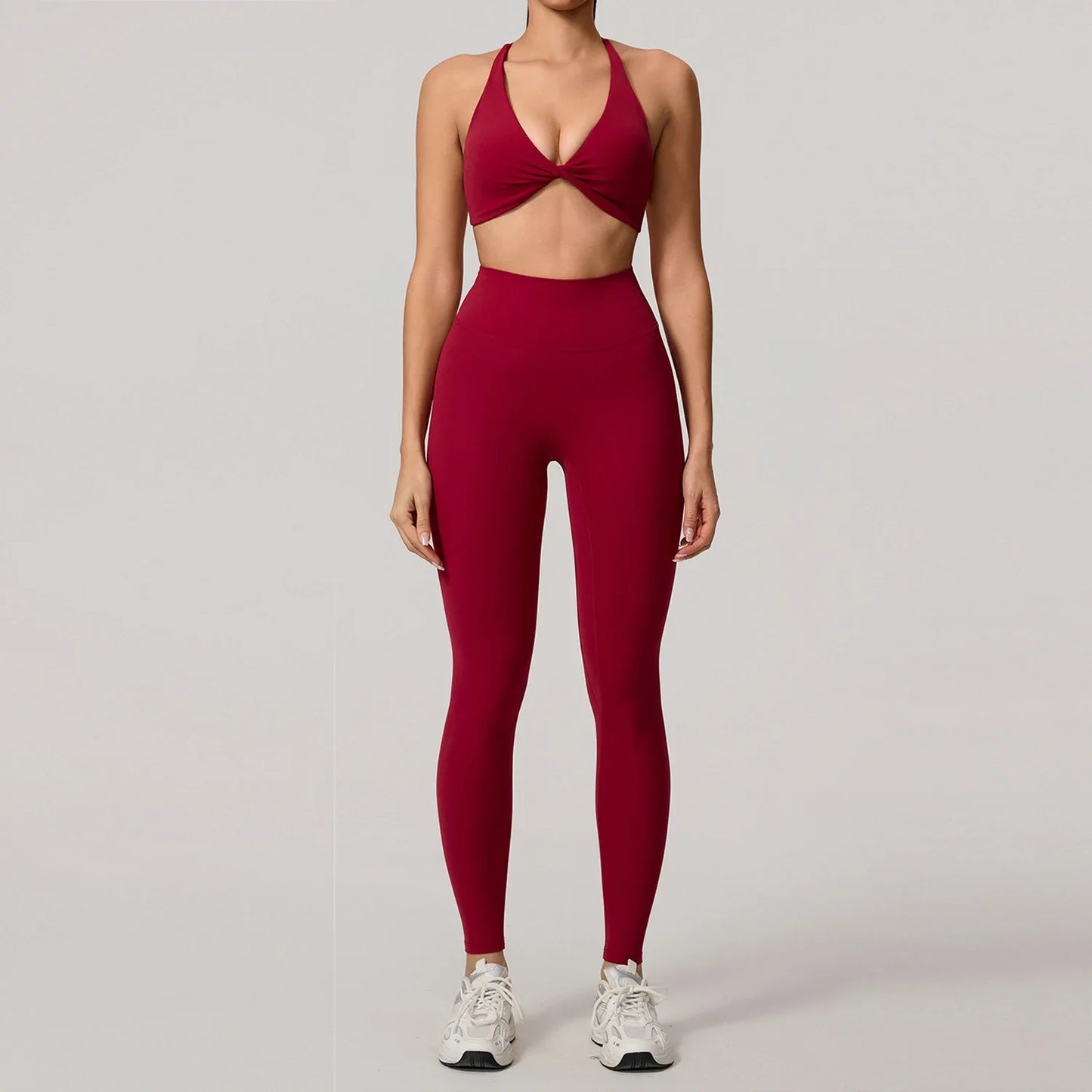 2Pcs Women's Yoga Sports Set - Quick Dry Long Sleeve Workout Tracksuit for Gym & Running