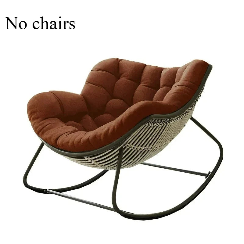 Lazy Rocking Chair Cushion - Soft Single Seat Sofa Pad for Indoor Outdoor Balcony & Hanging Basket Comfort