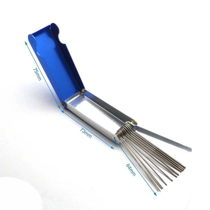 Carburetor Cleaning Tool Kit - Wire Brushes & Needles for Car, Motorcycle, Scooter & ATV Jets