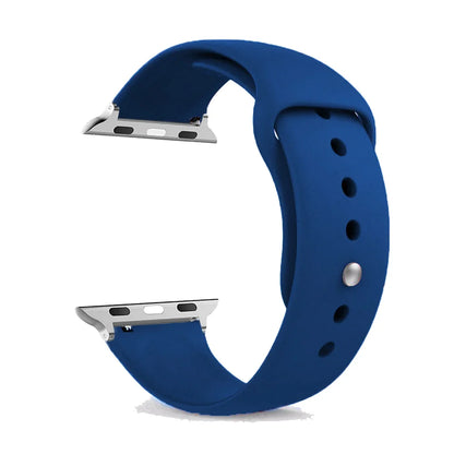 Silicone Apple Watch Band Strap - Sport Replacement Bracelet for iWatch Series Ultra 2, 9, 8, 7, 6, SE 38mm-49mm