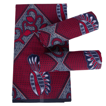 African Ankara Wax Print Fabric - 100% Cotton Real Wax African Patchwork Material for Dresses A-29