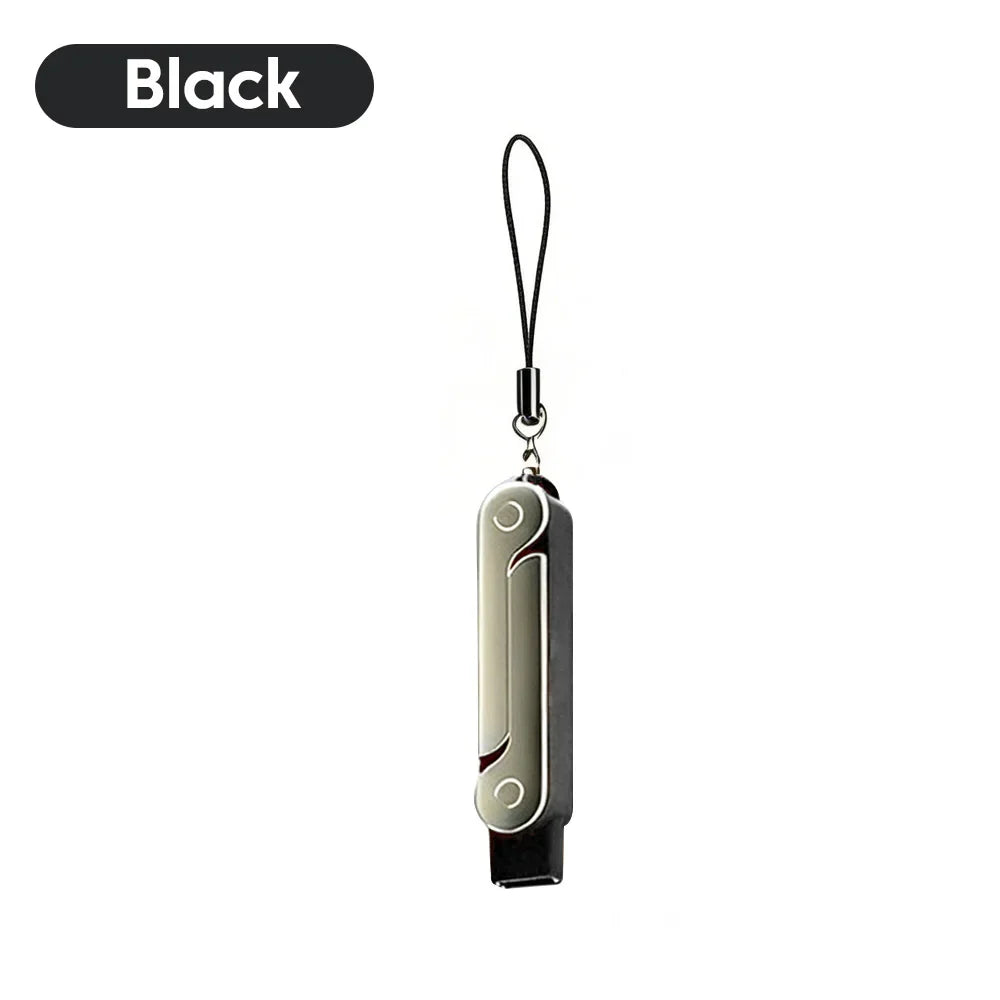 240W OTG Type-C Adapter – USB-C Male to Female Fast Charging & Data Transfer Converter with Foldable Holder Keychain Design