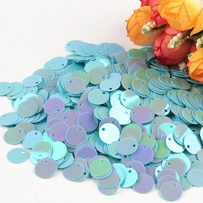 Large Round Flat Sequin Paillettes 10–30mm Loose Glitter Sequins for DIY Crafts, Kids Dance & Decoration 10g Pack