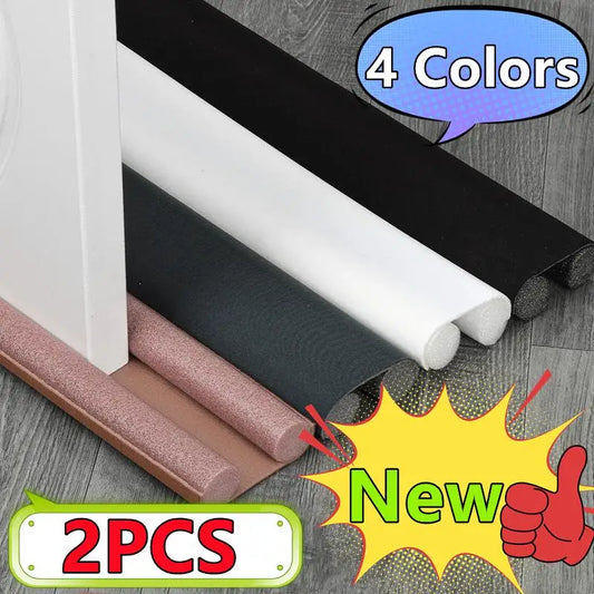 Flexible Door Draft Stopper - Thickened Under Door Seal Strip for Windproof Cold Protection and Gap Blocking