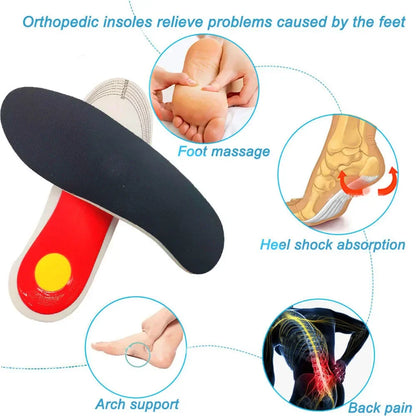 Orthotic Insole with Arch Support – Flatfoot Orthopedic Insoles for Pressure Relief, Air Movement Damping Cushion Padding