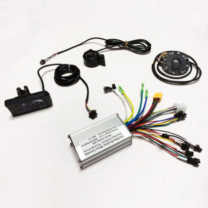 Brushless Motor Controller Kit - 24V/36V/48V 350W-500W E-Bike Sine Wave Controller with S810 LCD Display