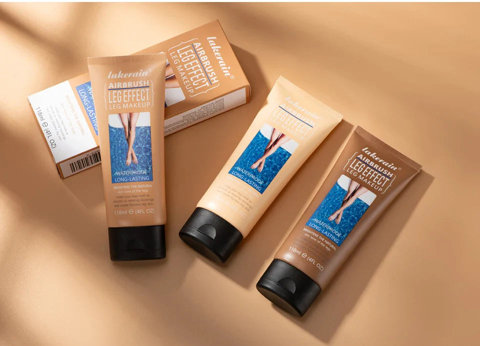 Waterproof Long-Lasting Leg Makeup Lotion — Medium Bronze Body Foundation & Tanning Cream for Even Skin Tone