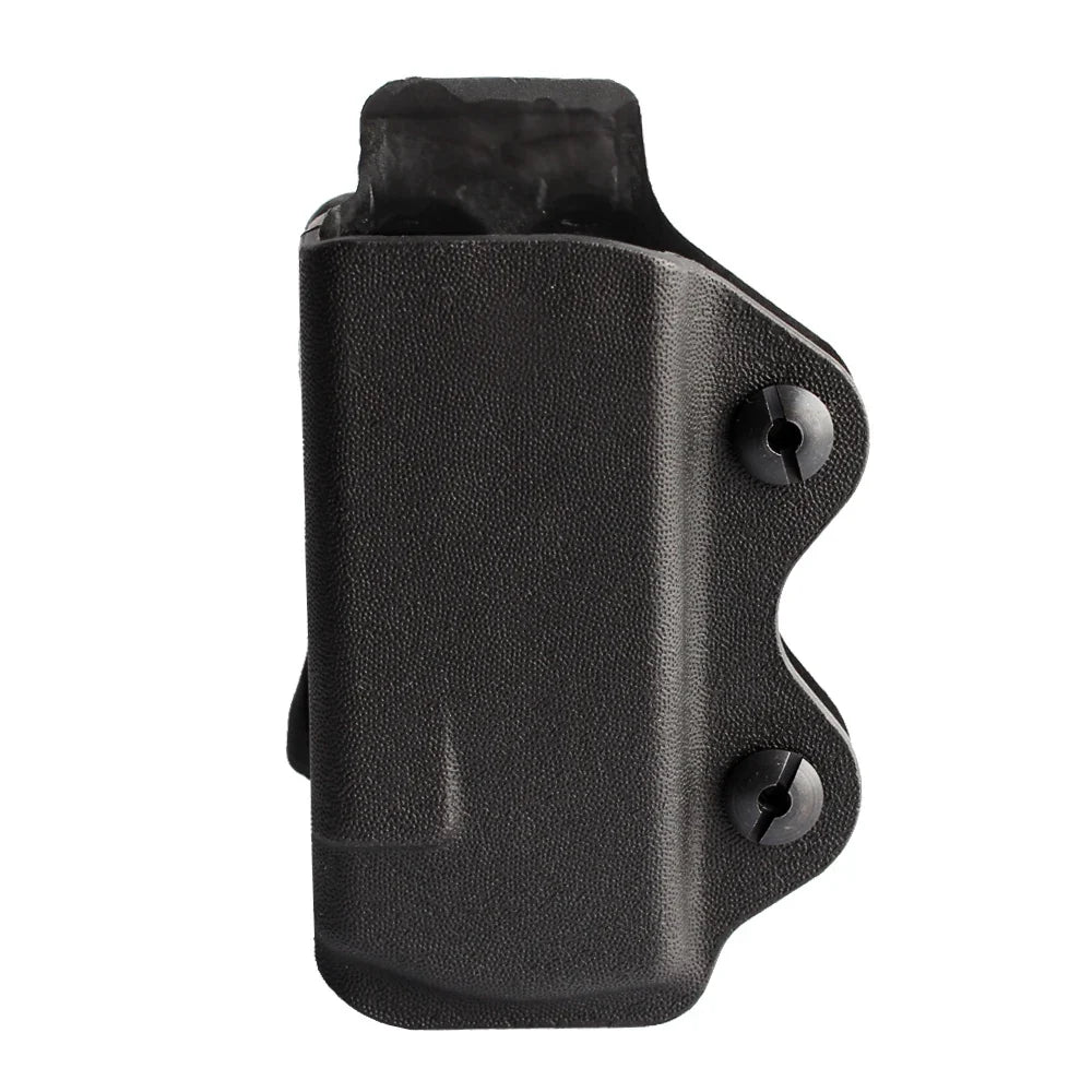 IWB OWB Magazine Pouch Holster - Single Stack Mag Carrier Compatible with Glock 17 19 26 23 27 & More