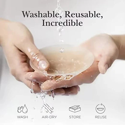 Reusable Silicone Nipple Covers for Women – Invisible Strapless Bra Pasties & Breast Petals