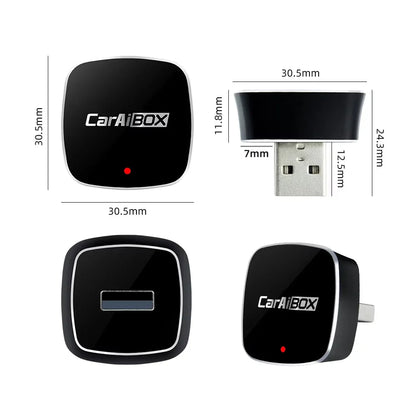 EKIY 2-in-1 Wireless CarPlay & Android Auto Dongle – AI Smart Box for Cars with Wired CarPlay