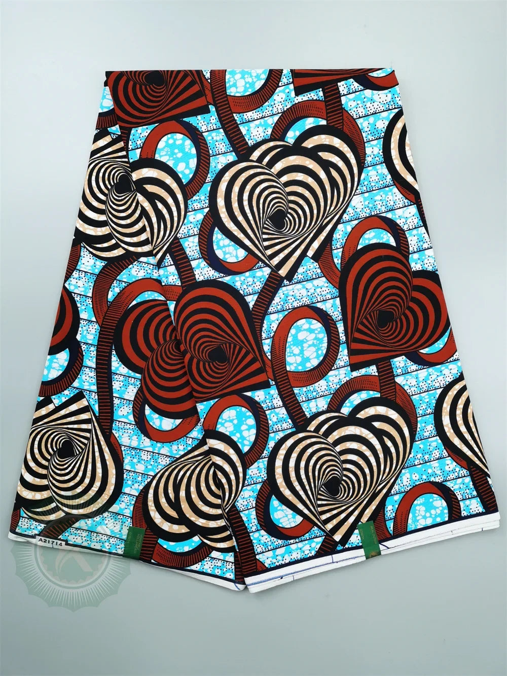 African Wax Fabric - Cotton Nigerian Ankara Batik Block Print Sewing Cloth