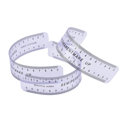 Reusable Eyebrow Mapping Ruler - Microblading Guide Stencil & Precision Makeup Measuring Tool