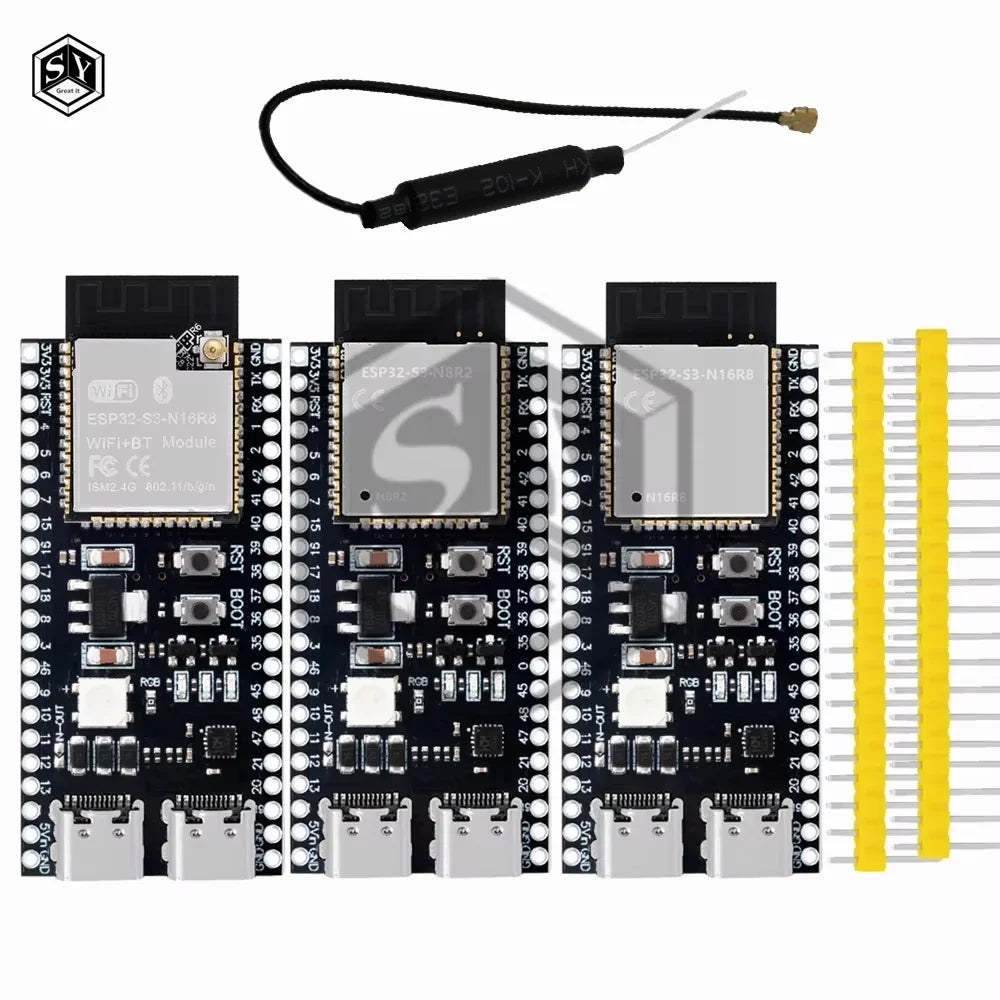 ESP32-S3 DevKitC-1 Development Board - WiFi Bluetooth BLE 5.0 Mesh Module for Arduino Projects