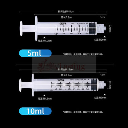 20PCS Plastic Luer Lock Syringes – 1ML/5ML/10ML Disposable Sampler Injectors for Perfume, Rinse & Measurement