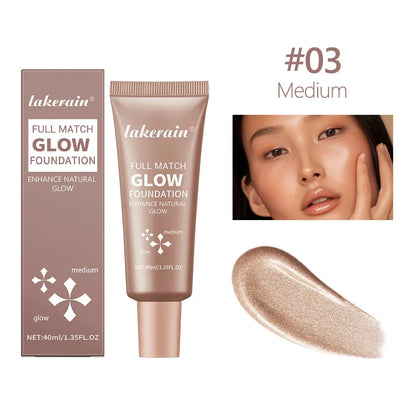 Glow Foundation Illuminator - Lightweight Moisturizing Glotion Natural Radiance Enhancer Multi-Purpose Highlighter Base