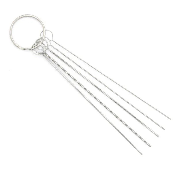 Carburetor Cleaning Tool Kit - Wire Brushes & Needles for Car, Motorcycle, Scooter & ATV Jets