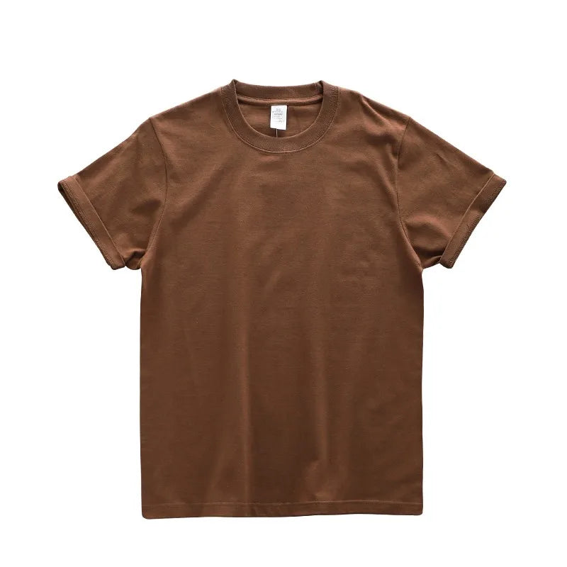 Dukeen Heavyweight Cotton T-Shirt - 280gsm Oversized Short Sleeve Casual Tee for Men Summer Streetwear